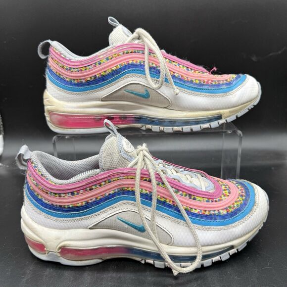 Nike Air Max 97 SE Bright Color Dots DV7550 100 Size 7Y - Picture 1 of 7